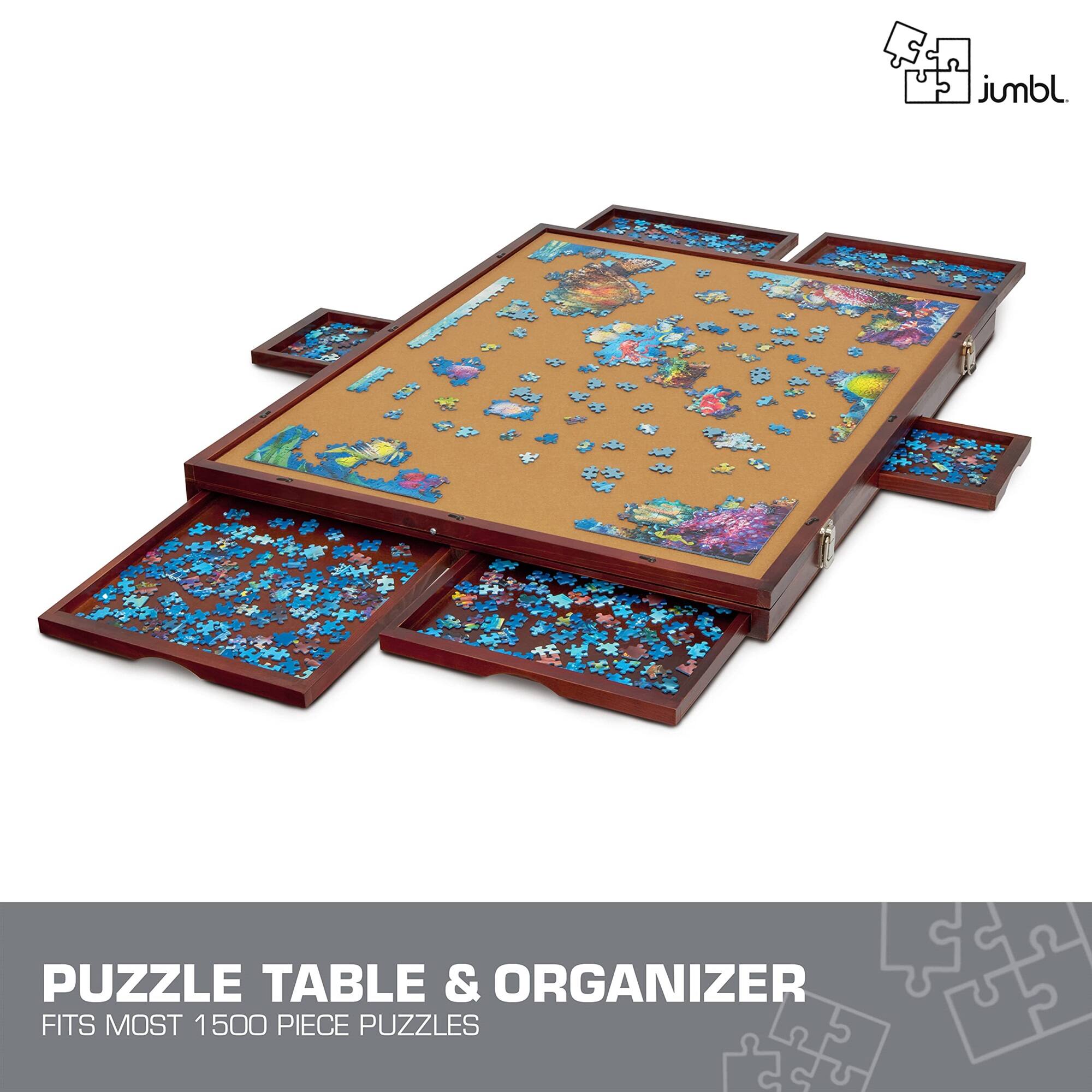 PUZZLE TABLE & ORGANIZER
FITS MOST 1500 PIECE PUZZLES