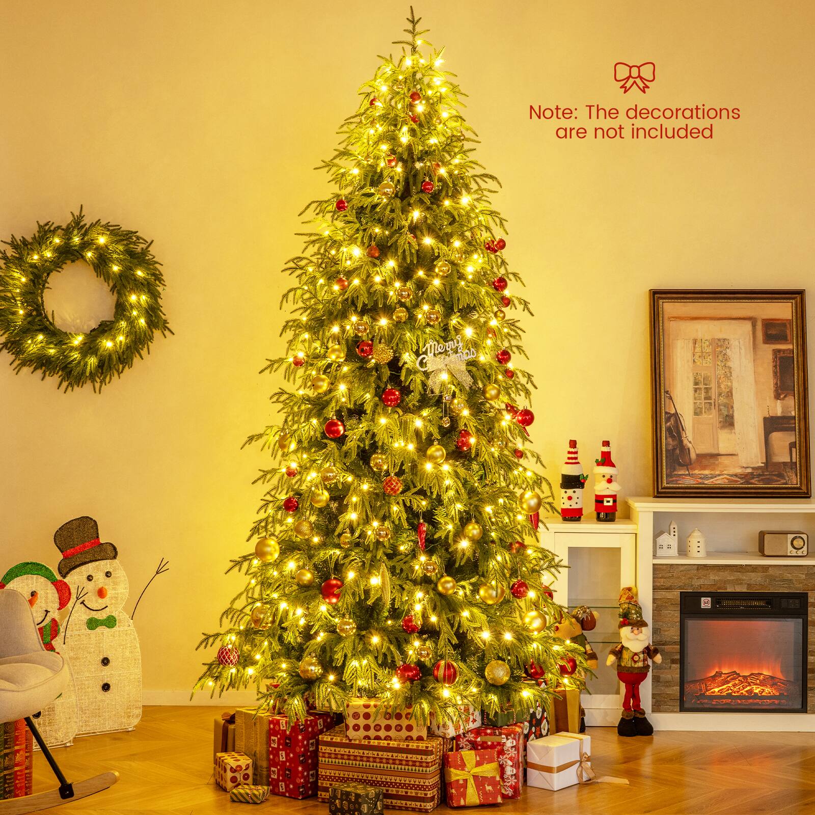 Note: The decorations are not included