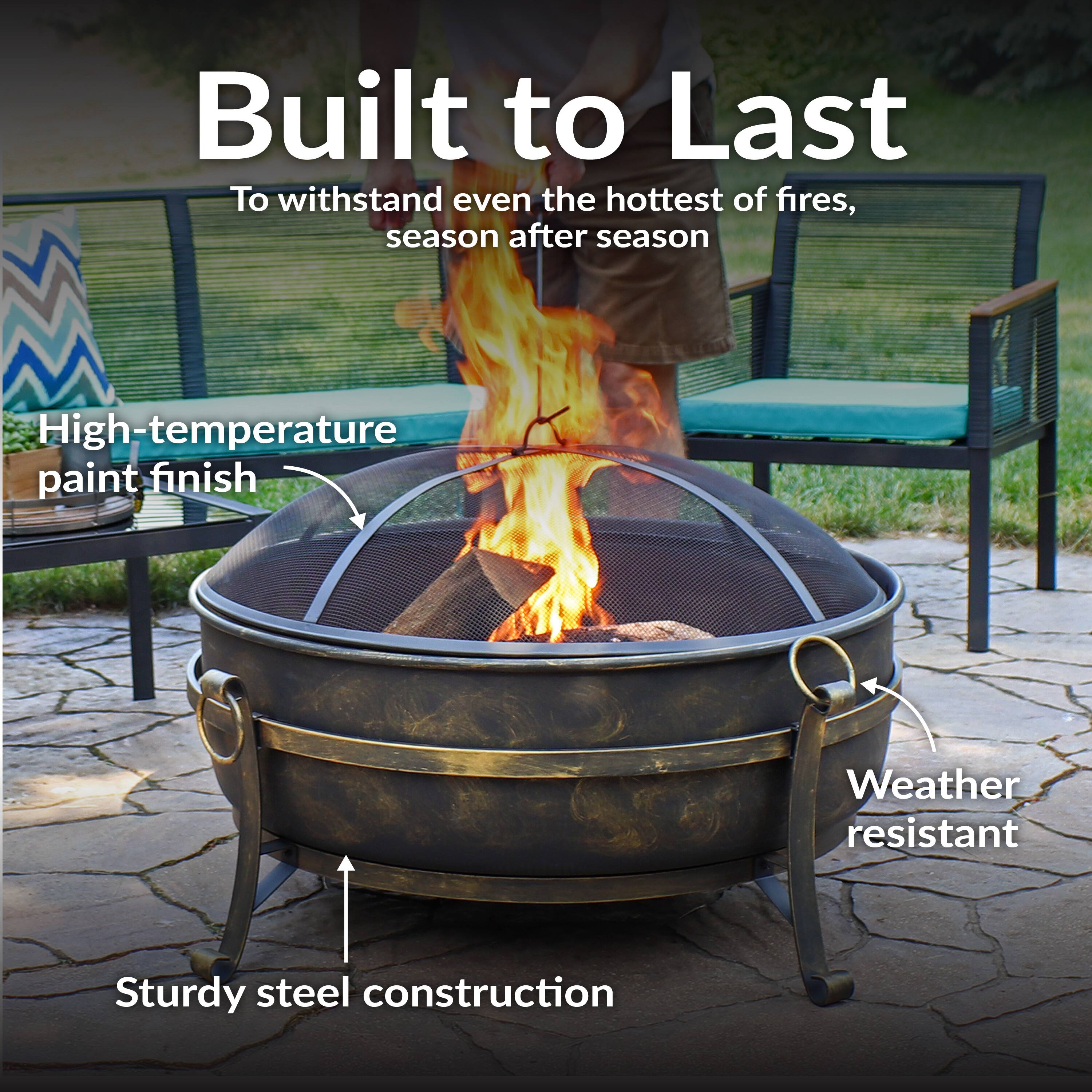 Built to Last

To withstand even the hottest of fires, season after season

- High-temperature paint finish
- Sturdy steel construction
- Weather resistant