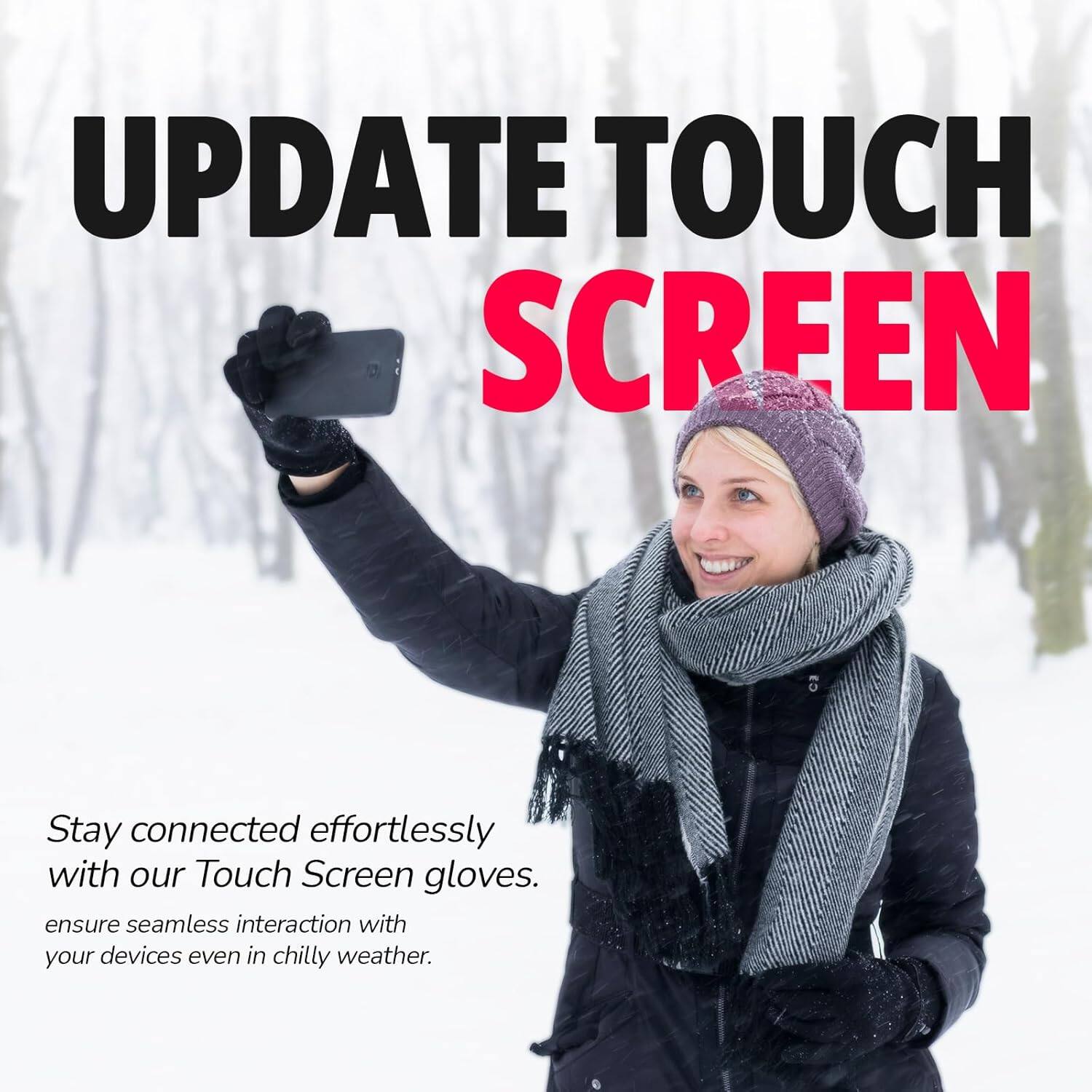 UPDATE TOUCH SCREEN

Stay connected effortlessly with our Touch Screen gloves. Ensure seamless interaction with your devices even in chilly weather.