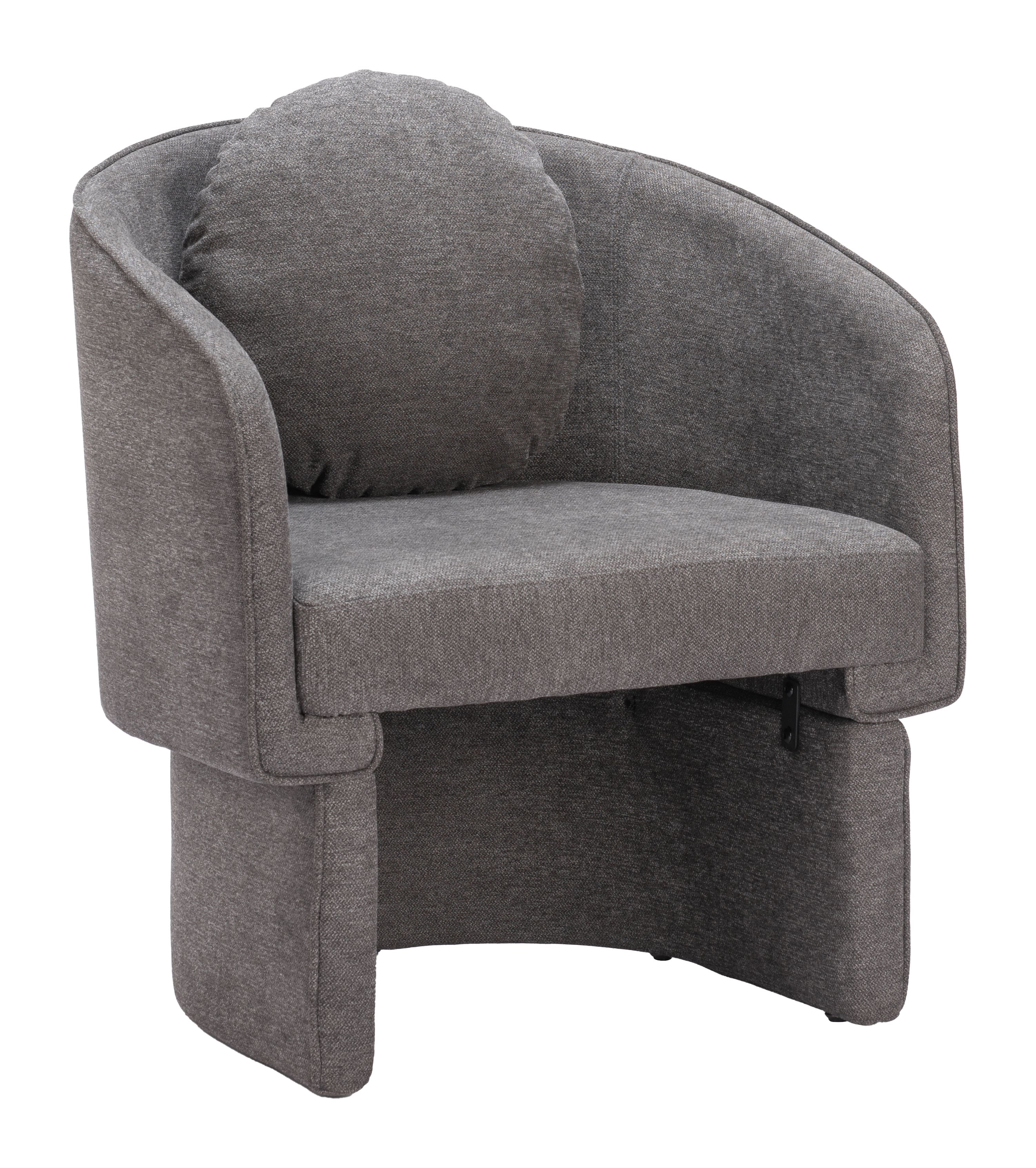 Hivvago - Olya Accent Chair - Truffle Gray