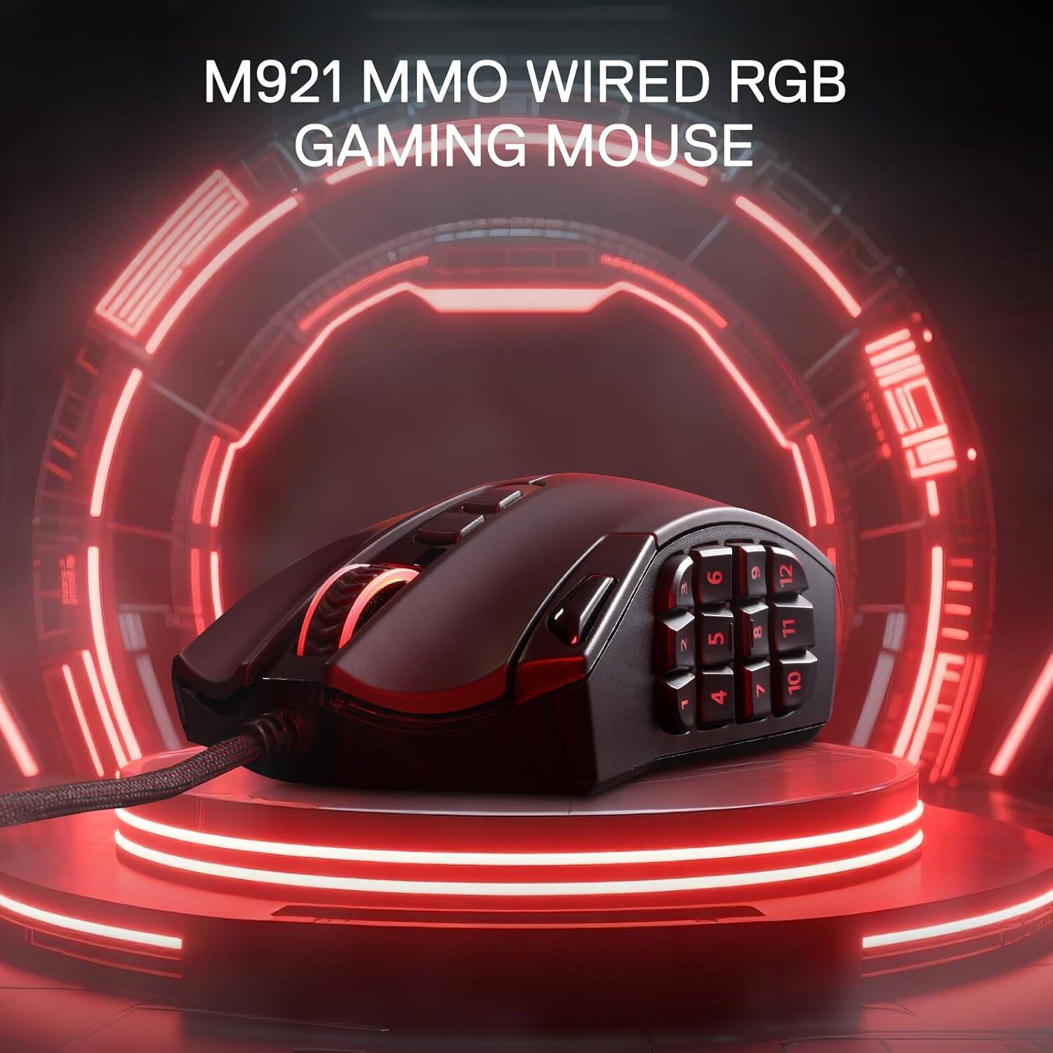 M921 MMO WIRED RGB GAMING MOUSE

0 L
9 5 4
6 8 1
12 LL 10
