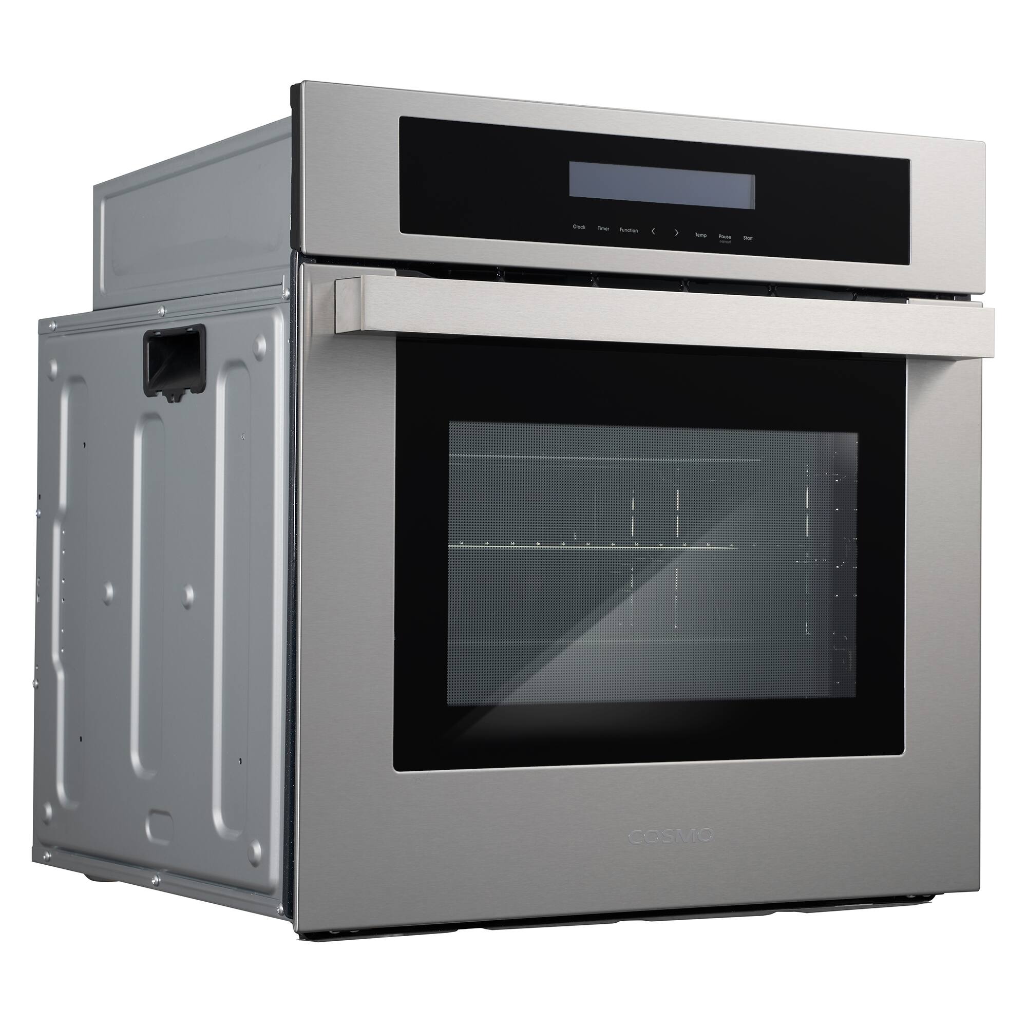 Alt View 1. COSMO - C106SIX-PT 24 in. Lumin Collection 2.5 cu. ft. Electric Wall Oven, 8 Functions and True European Convection - Stainless Steel.