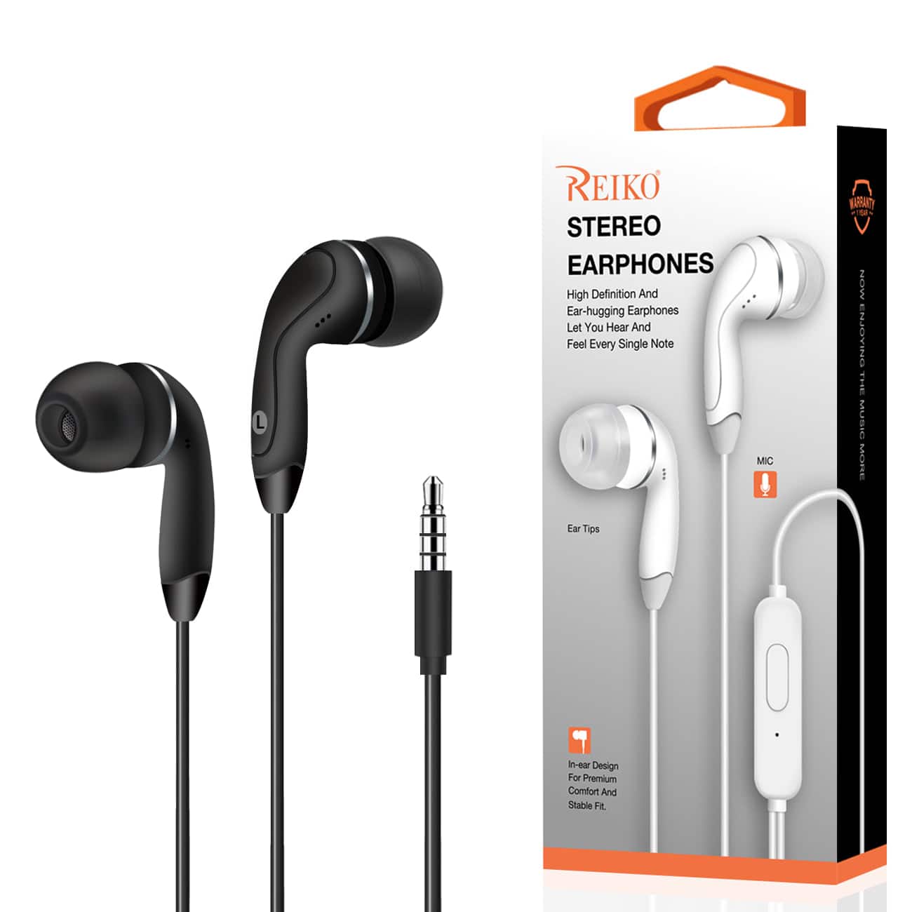 Reiko - In-Ear Headphones With Mic For Type-C In Black