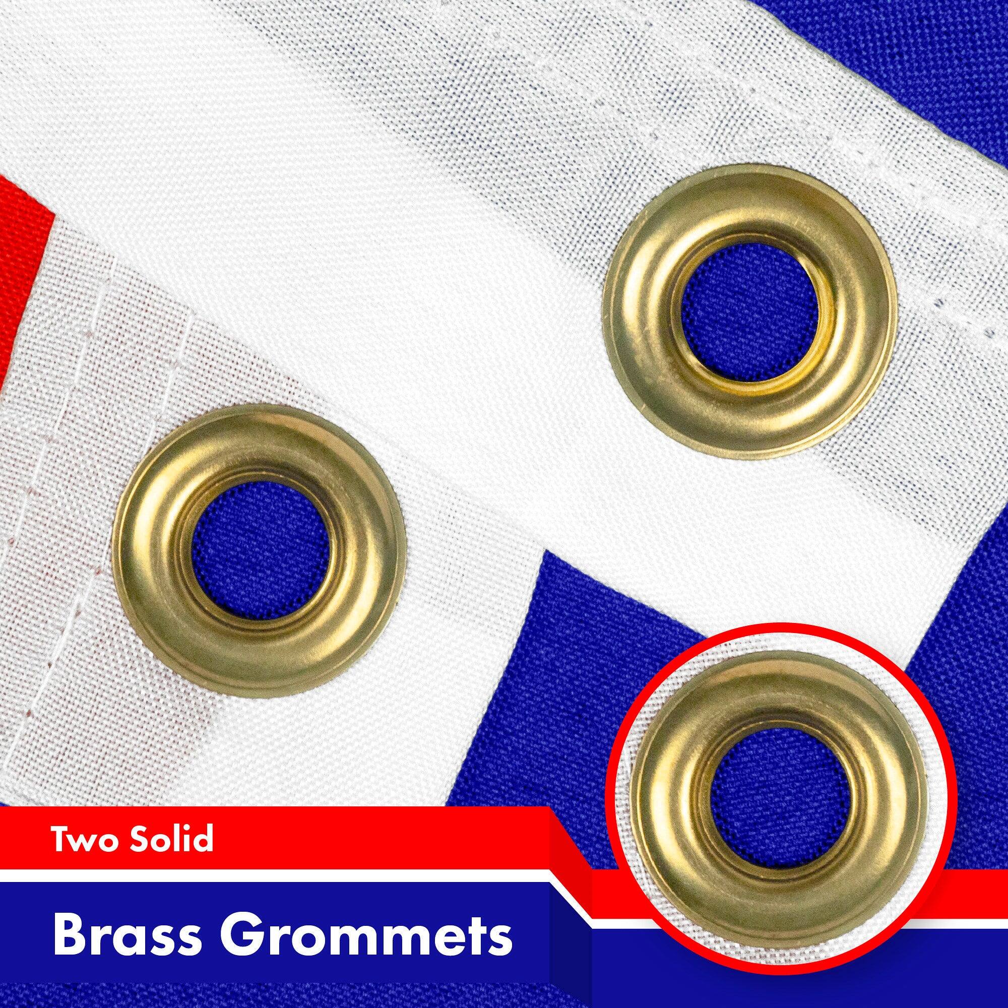 Two Solid Brass Grommets