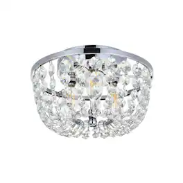 Elegant Lighting - Cora 10 inch flush mount in - Chrome