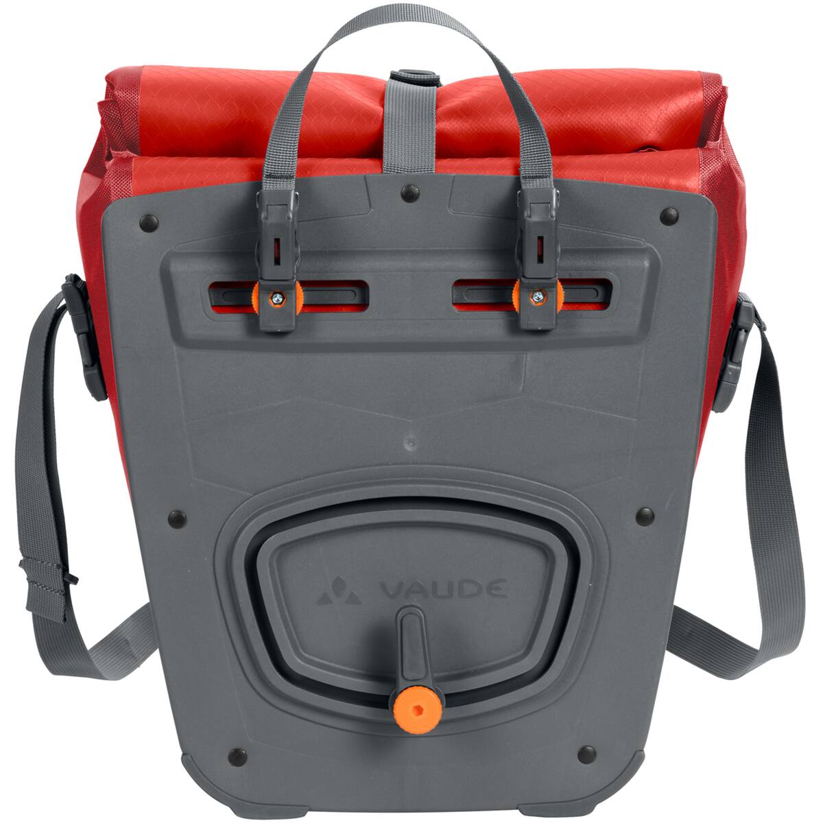 Alt View 2. VAUDE - Vaude Aqua Front Waterproof Bike Panniers - Lava - Orange.
