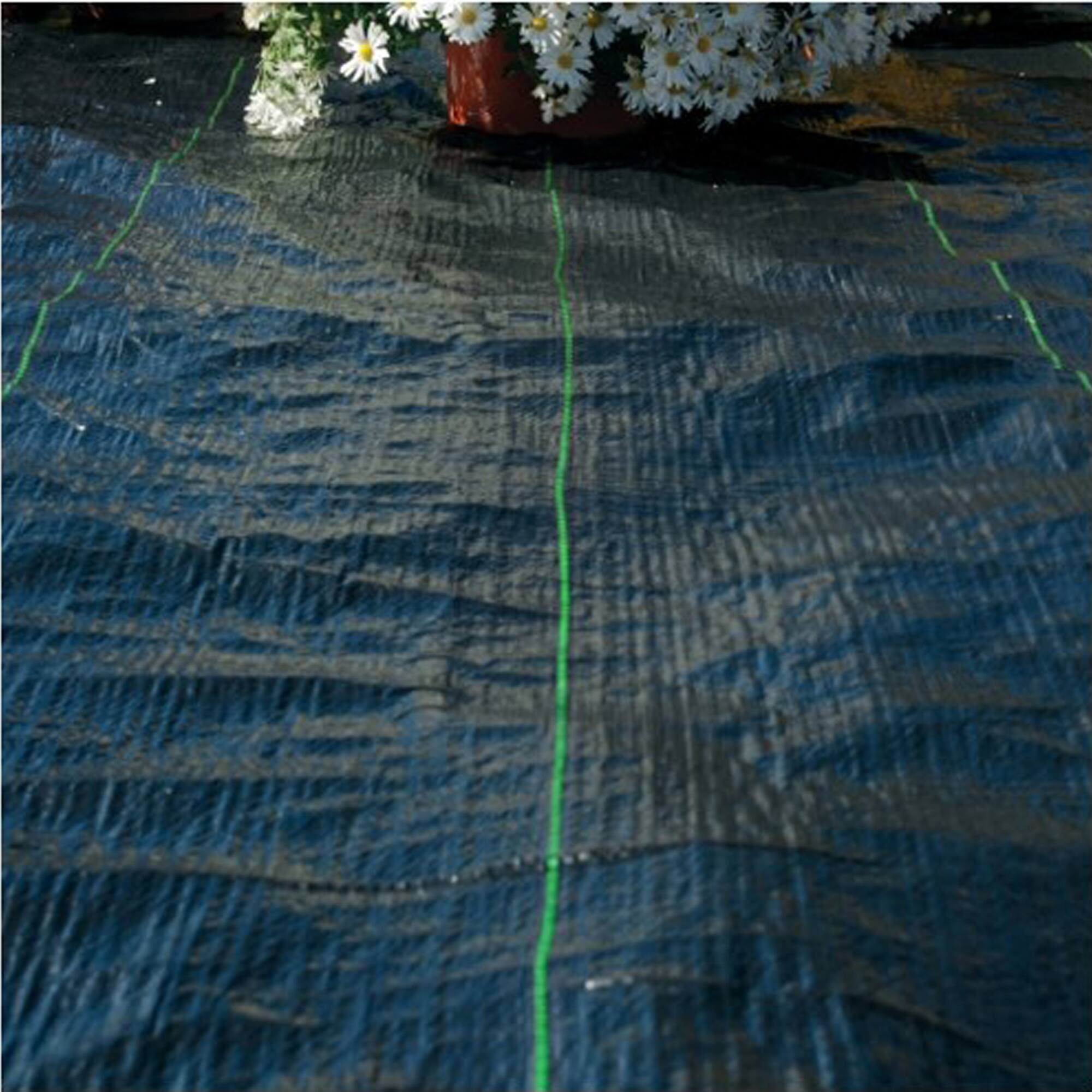 Alt View 5. DeWitt - DeWitt Earthmat Woven 4' x 300' Ground Cover, Weed Control Rolled Garden Mat - Black.