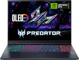 Acer - Predator Neo Gaming Laptop - 16" OLED -Intel Core Ultra 9 Series 2 2026 2.5k- RTX 5070 Ti - 32GB Memory - 1TB Storage - Obsidian Black