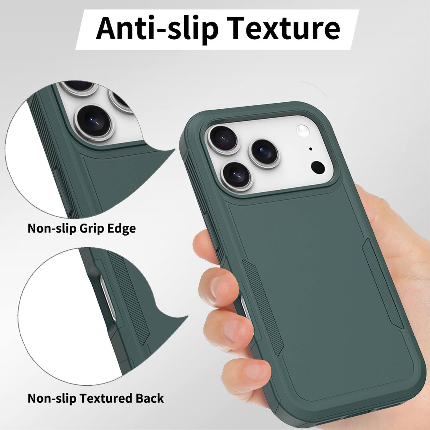 Anti-slip Texture

Non-slip Grip Edge

Non-slip Textured Back
