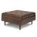 Angle Zoom. Simpli Home - Shay Mid Century Large Square Coffee Table Storage Ottoman - Distressed Chestnut Brown.