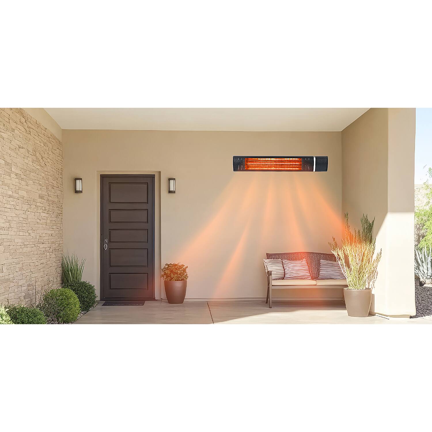 Alt View 10. Black+Decker - Black+Decker Wall Mounted Patio Heater - Black.