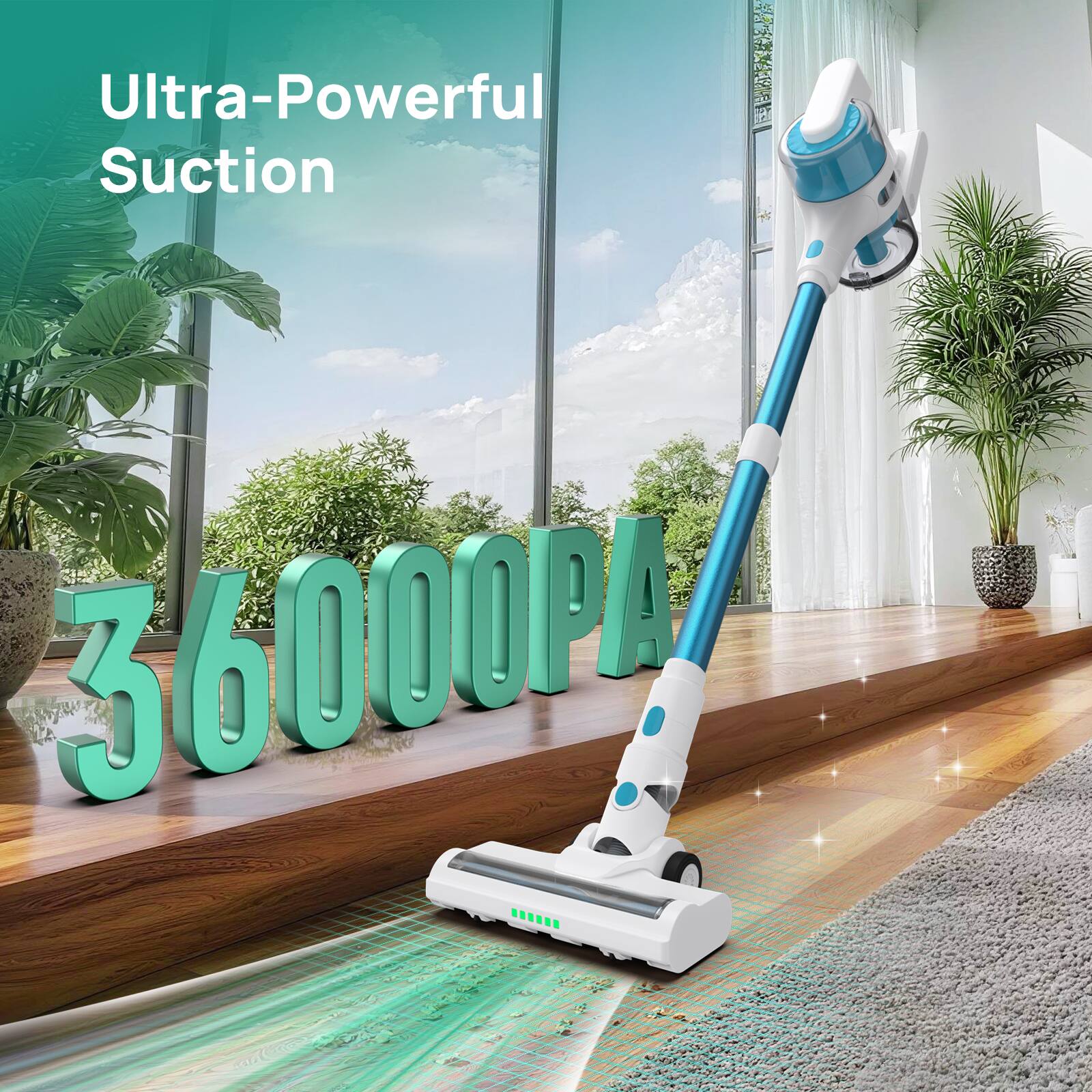 Ultra-Powerful Suction
36000PA