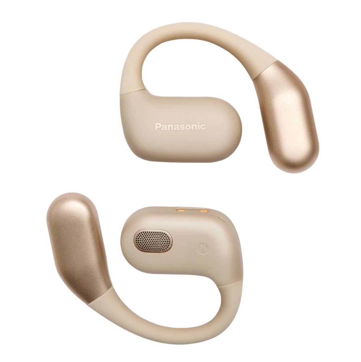 Left. Panasonic - True Wireless Open Earphones RB-F10 - Beige.