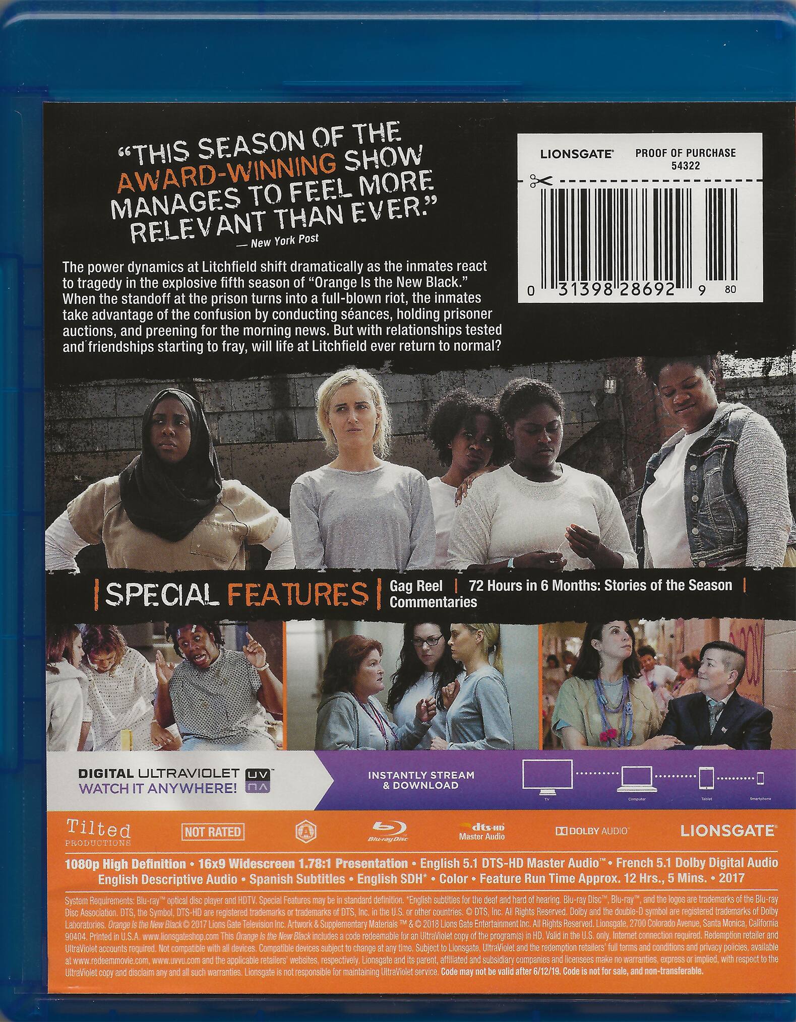 Alt View 1. Orange Is the New Black: Season Five   - BLU-RAY.