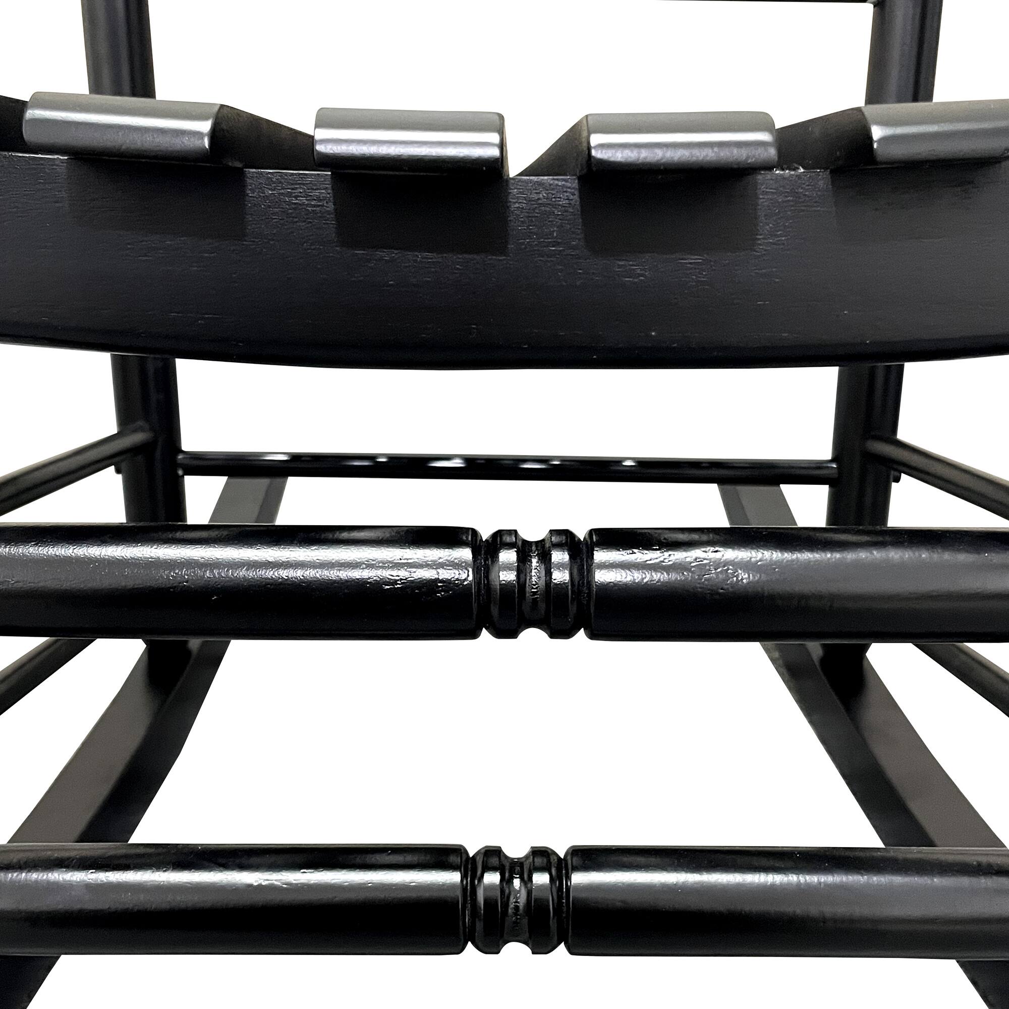 Alt View 2. AOOLIVE - BALCONY PORCH ADULT ROCKING CHAIR-BLACK - Black.