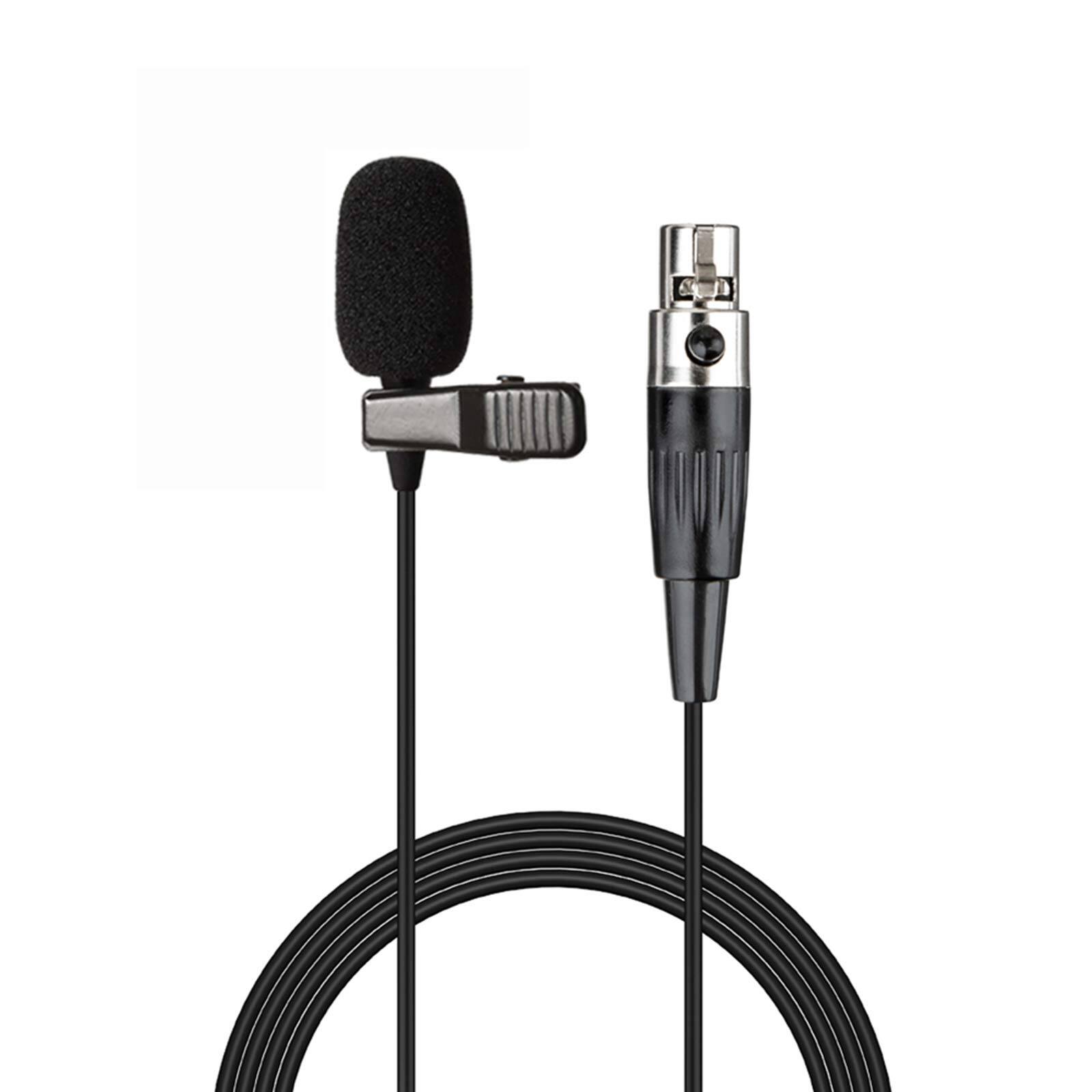 Front. Dazzling Pops - Lavalier Microphone Lapel Compatible With Akg Samson Wireless Transmitter Unidirectional Condenser Mic Mini - Mini XLR TA3F Plug for AKG Only.