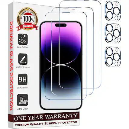 CUSTOMER SATISFACTION
100% GUARANTEE
PREMIUM GLASS PROTECTION
Zero Bubble
Scratch Resistant
9H Hardness
99.99% Crystal
Ultra Clear
ONE YEAR WARRANTY
PREMIUM QUALITY SCREEN PROTECTOR