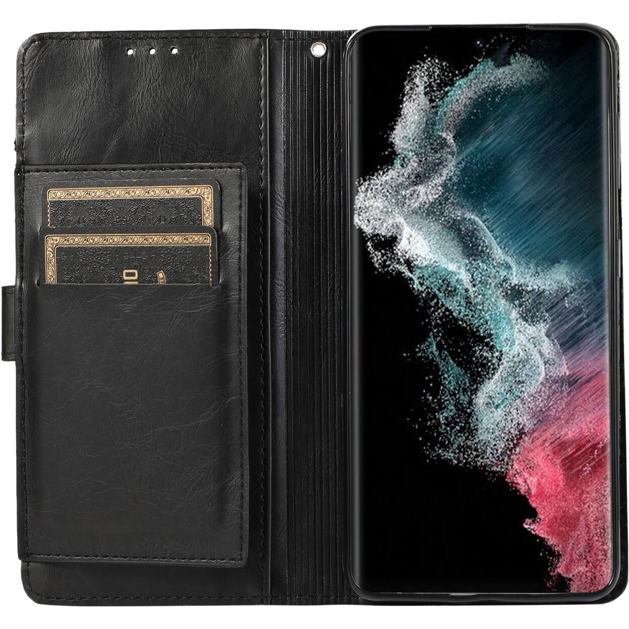 Alt View 13. SaharaCase - Folio Wallet Case for Samsung Galaxy S23+ - Black.