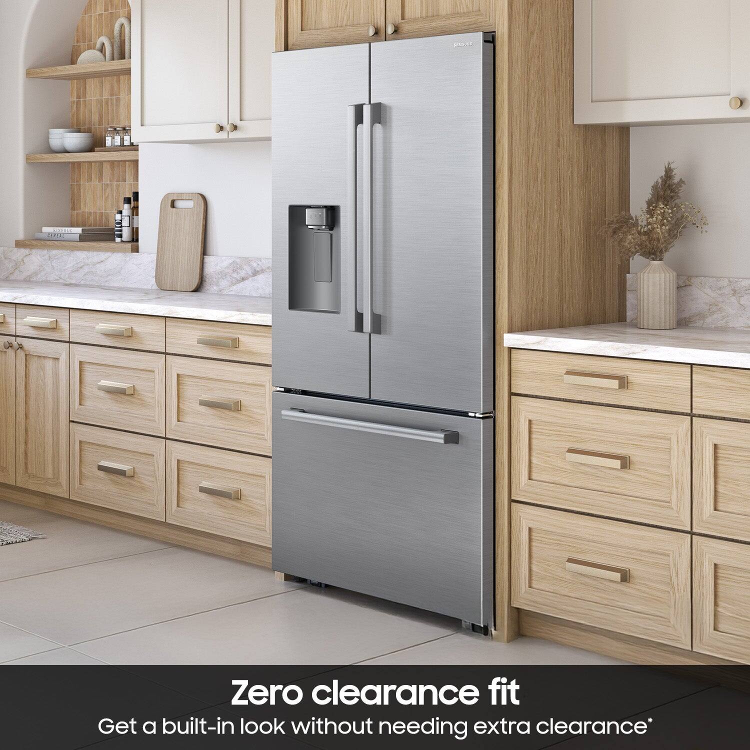 Zero clearance fit  
Get a built-in look without needing extra clearance*