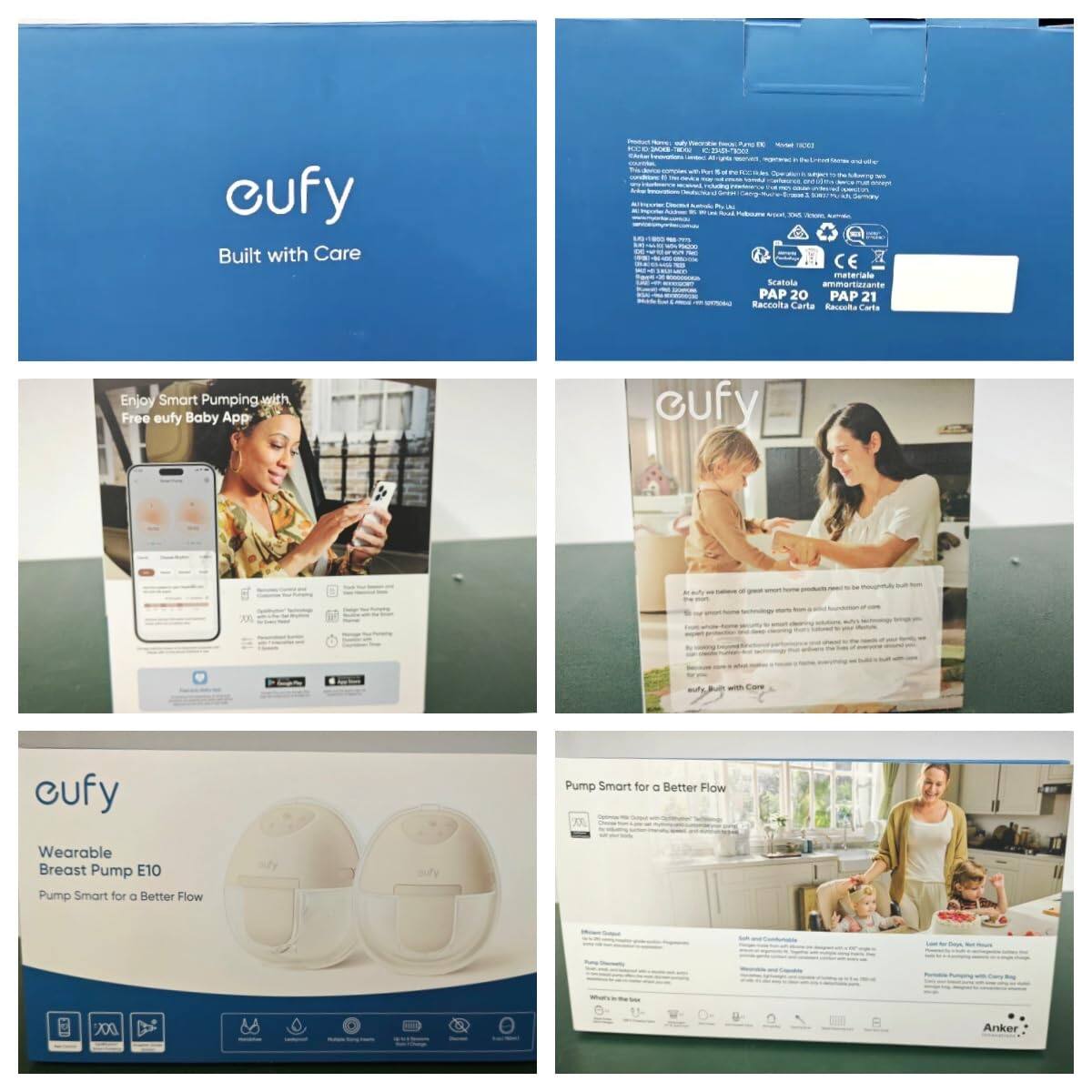 cufy Built with Care
Enjoy Smart Pumping with Free eufy Baby App
cufy Pump Smart for a Better Flow
cufy Wearable Breast Pump E10
Pump Smart for a Better Flow
CE
materiale sranato ammortiazzante
PAP 20 PAP 21
Raccolta Carta Raccode Tatta
Anker