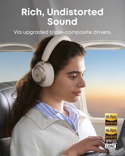 Soundcore by Anker Space One Pro True Wireless Over the Ear Noise Soundcore by Anker Space One Pro True Wireless Over the Ear Noise