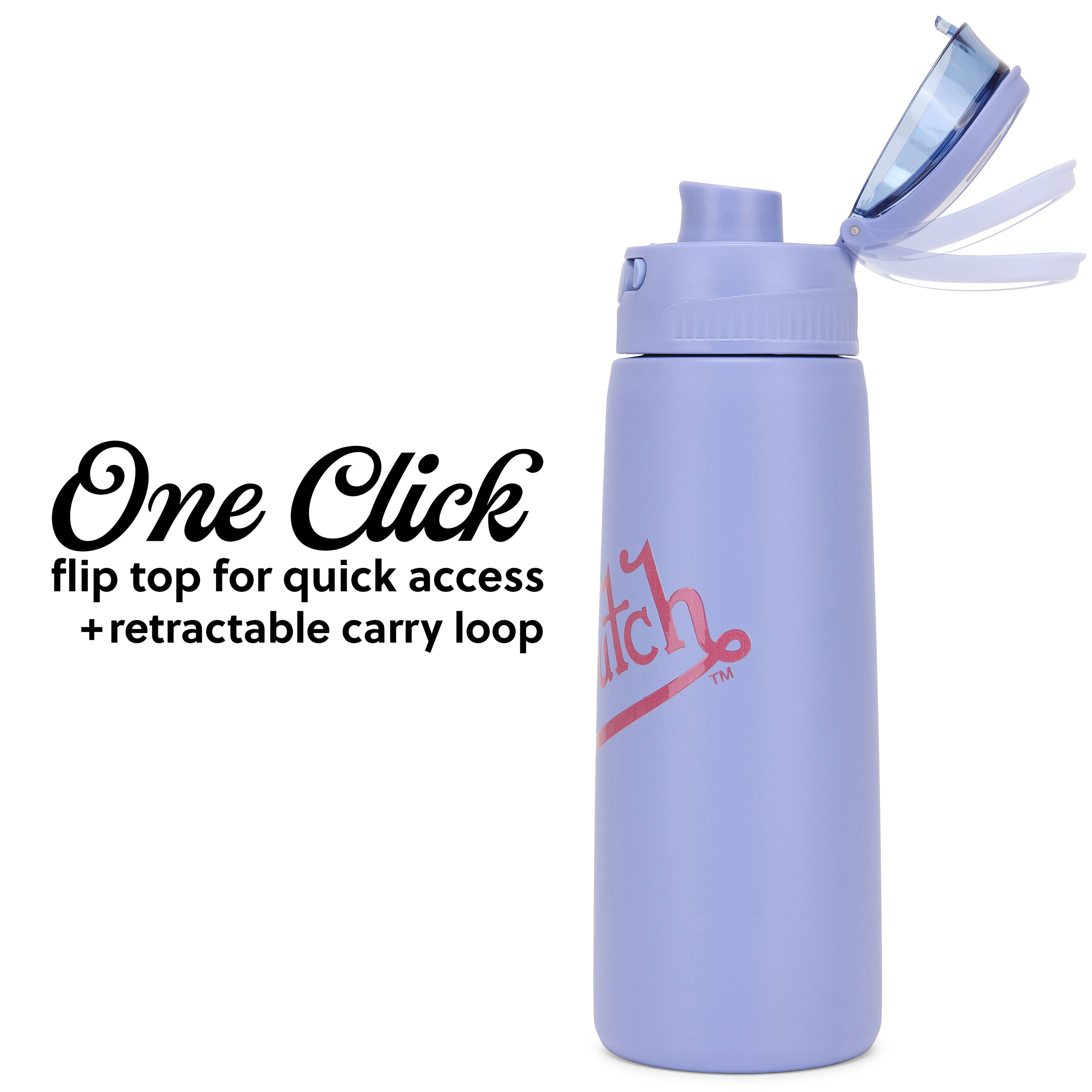 One Click flip top for quick access + retractable carry loop