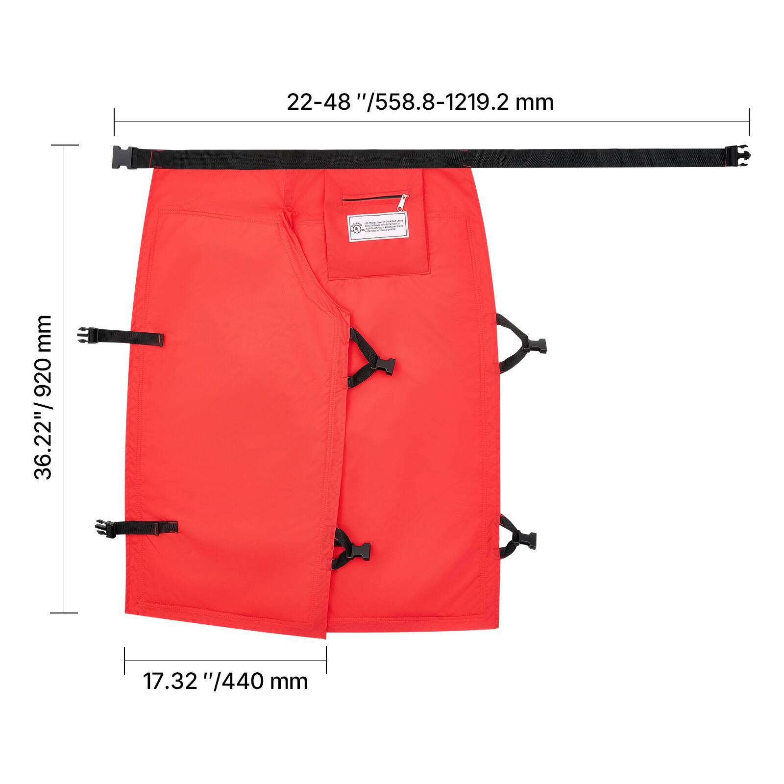 22-48" / 558.8-1219.2 mm  
36.22" / 920 mm  
17.32" / 440 mm