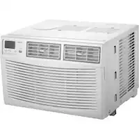 Amana - 350 Sq. Ft 8,000 BTU Window Air Conditioner - White - Front_Zoom