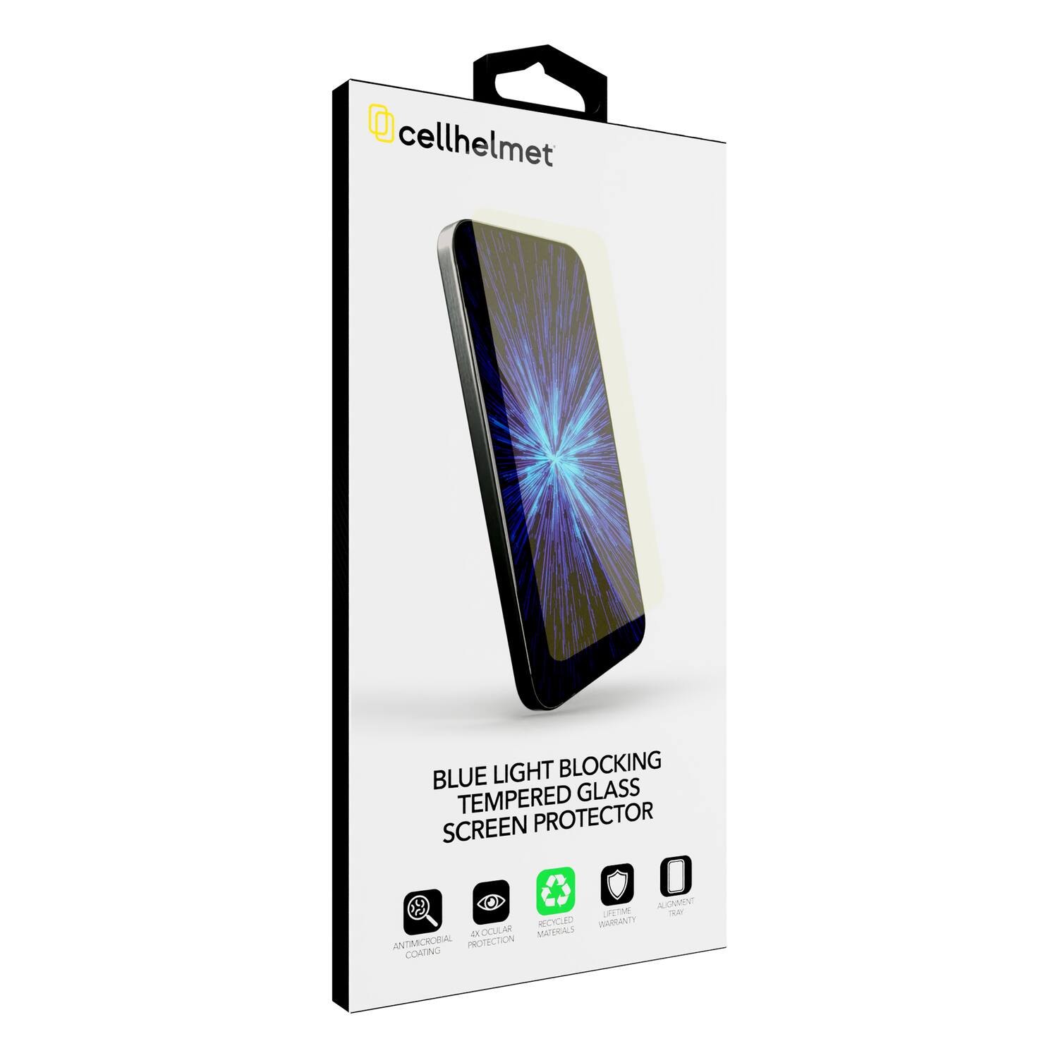 cellhelmet BLUE LIGHT BLOCKING TEMPERED GLASS SCREEN PROTECTOR

- ANTI-GLARE COATING
- 4X OCULAR PROTECTION
- RECYCLED MATERIALS
- LIFETIME WARRANTY
- A WARRANTY TRAY