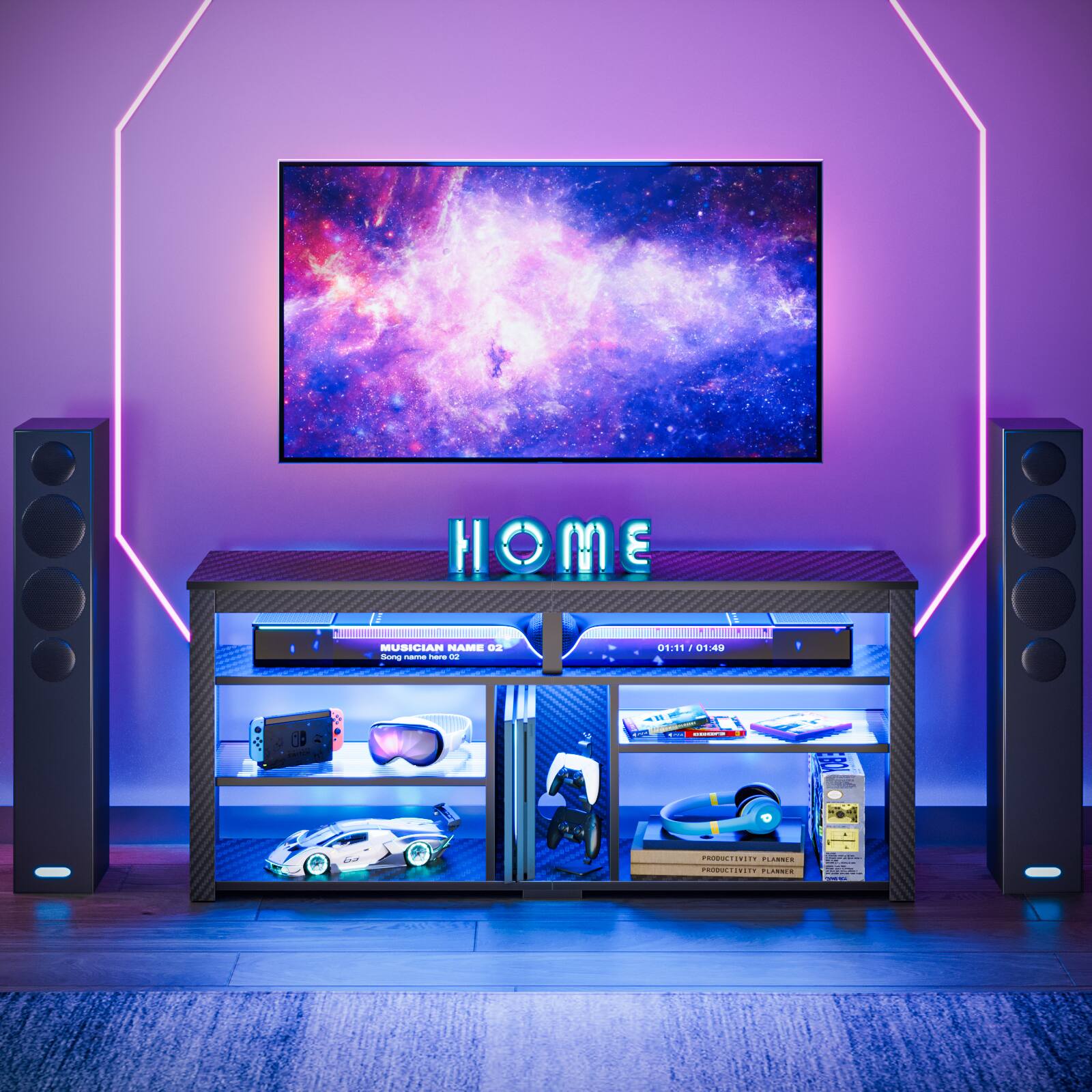 HOME MUSICIAN HA a2  
01:11 / 01:49  
MUSICIAN NAME: 02  
Song name: 02  
PRODUCTIVITY PLANNER