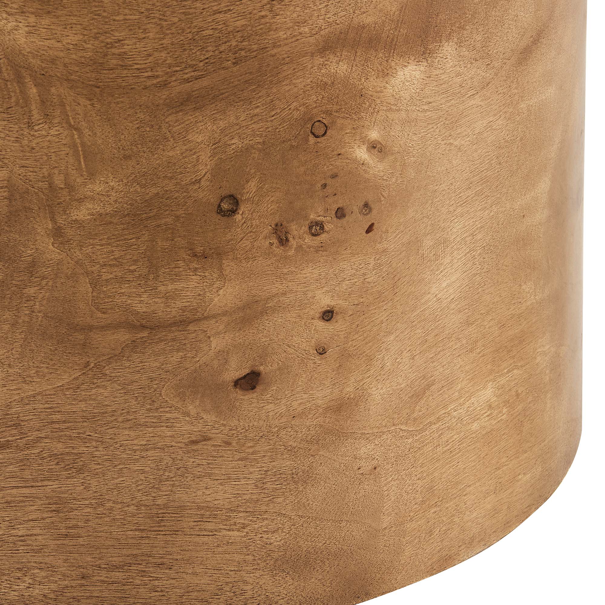 Alt View 6. Modway - Breeze Boucle Upholstered Ottoman by Modway - Ivory Burl.