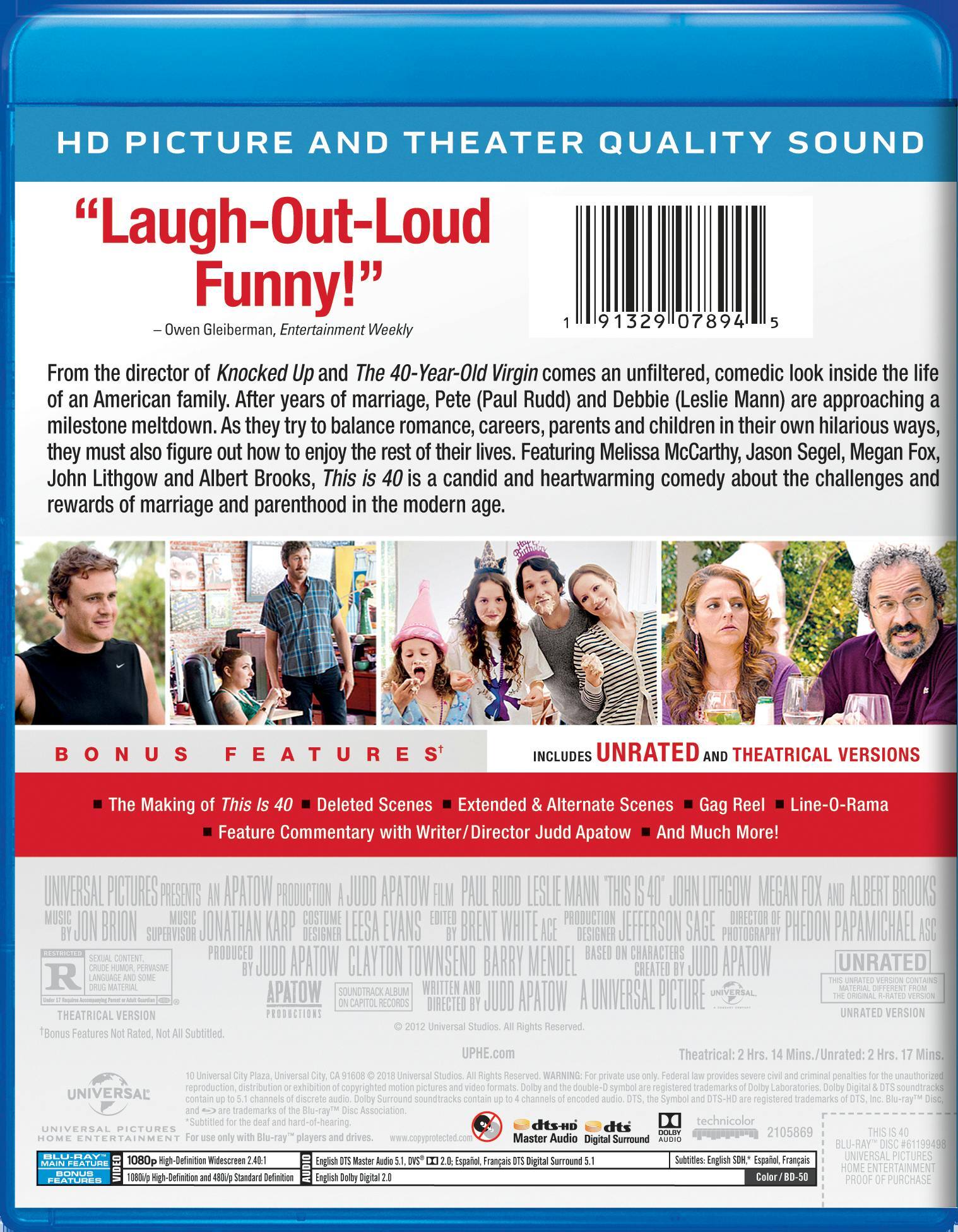 Angle. This Is 40 (Blu-ray Unrated) [Blu-ray].