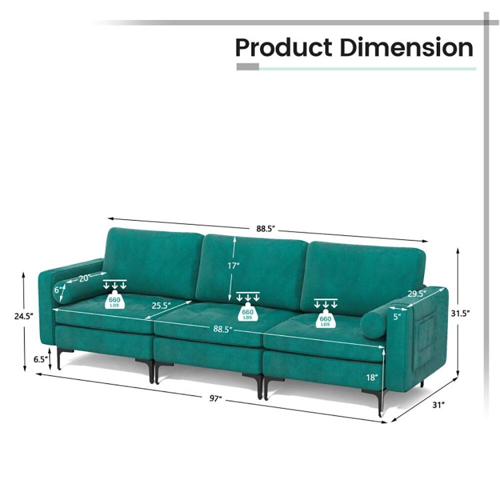 Product Dimension  
88.5" x 24.5" x 6.5"  
20" x 660 LBS  
25.5" x 17" x 660 LBS  
88.5" x 660 LBS  
29.5" x 5" x 31.5" x 6.5" x 18" x 97" x 31"