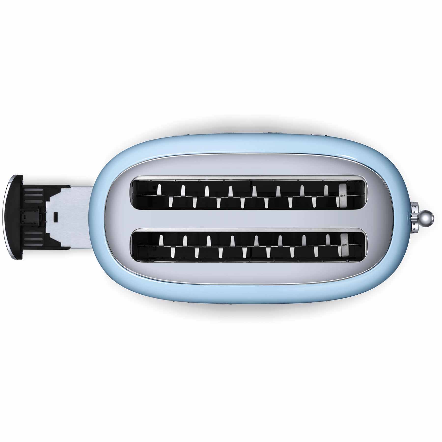 Alt View 1. SMEG - SMEG TSF02 4-Slice Long Wide-Slot Toaster - Pastel Green.