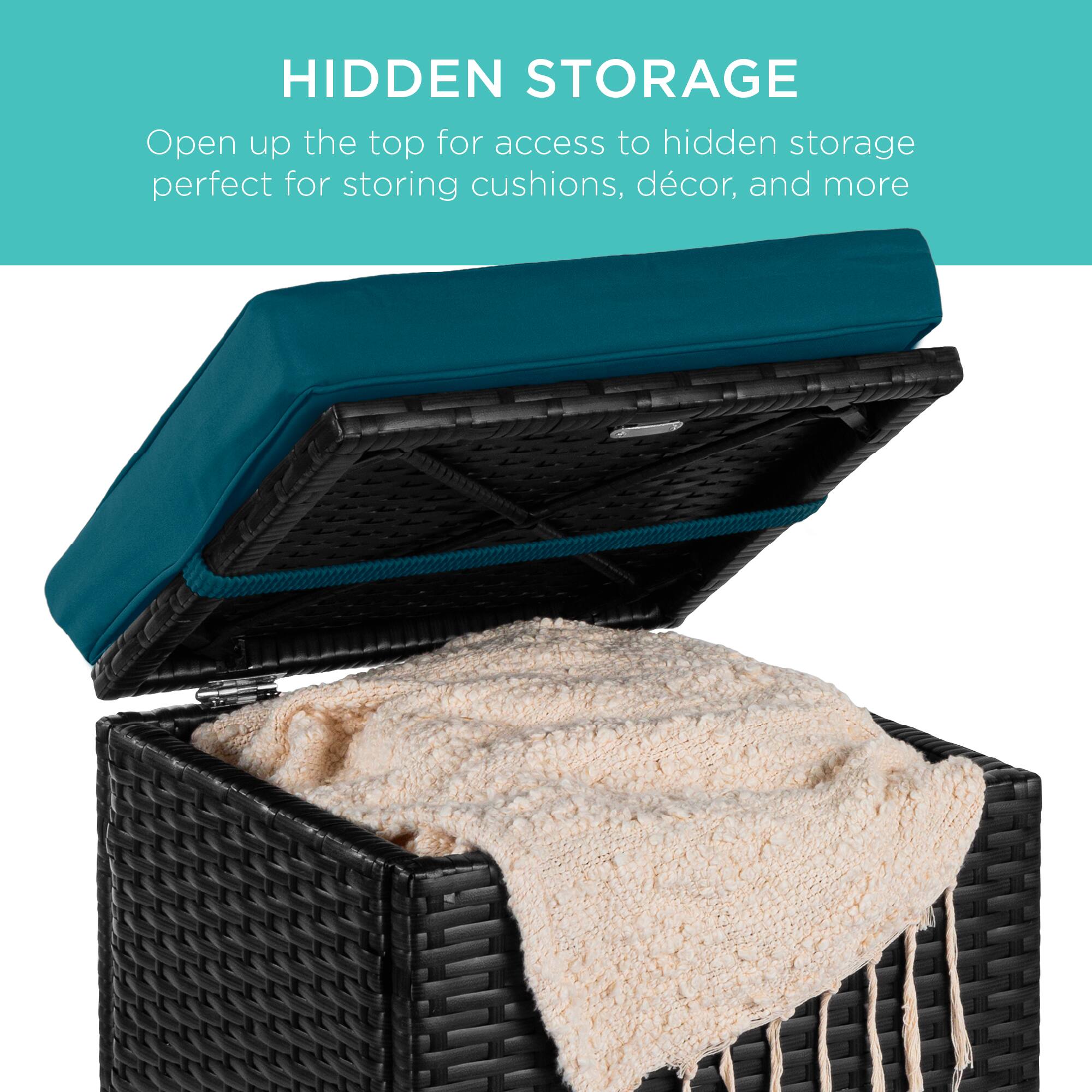 HIDDEN STORAGE

Open up the top for access to hidden storage perfect for storing cushions, décor, and more