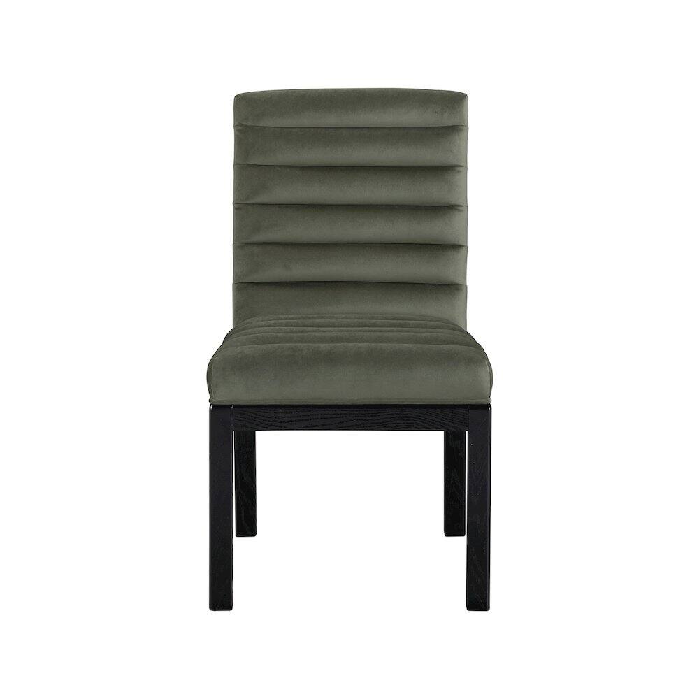Alt View 1. Meridian Furniture - Evelyn Green Velvet Dining Chair - Green.