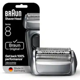 Braun - Series 8 Men's Electric Shaver Head Replacement, 83M, Silver - Black