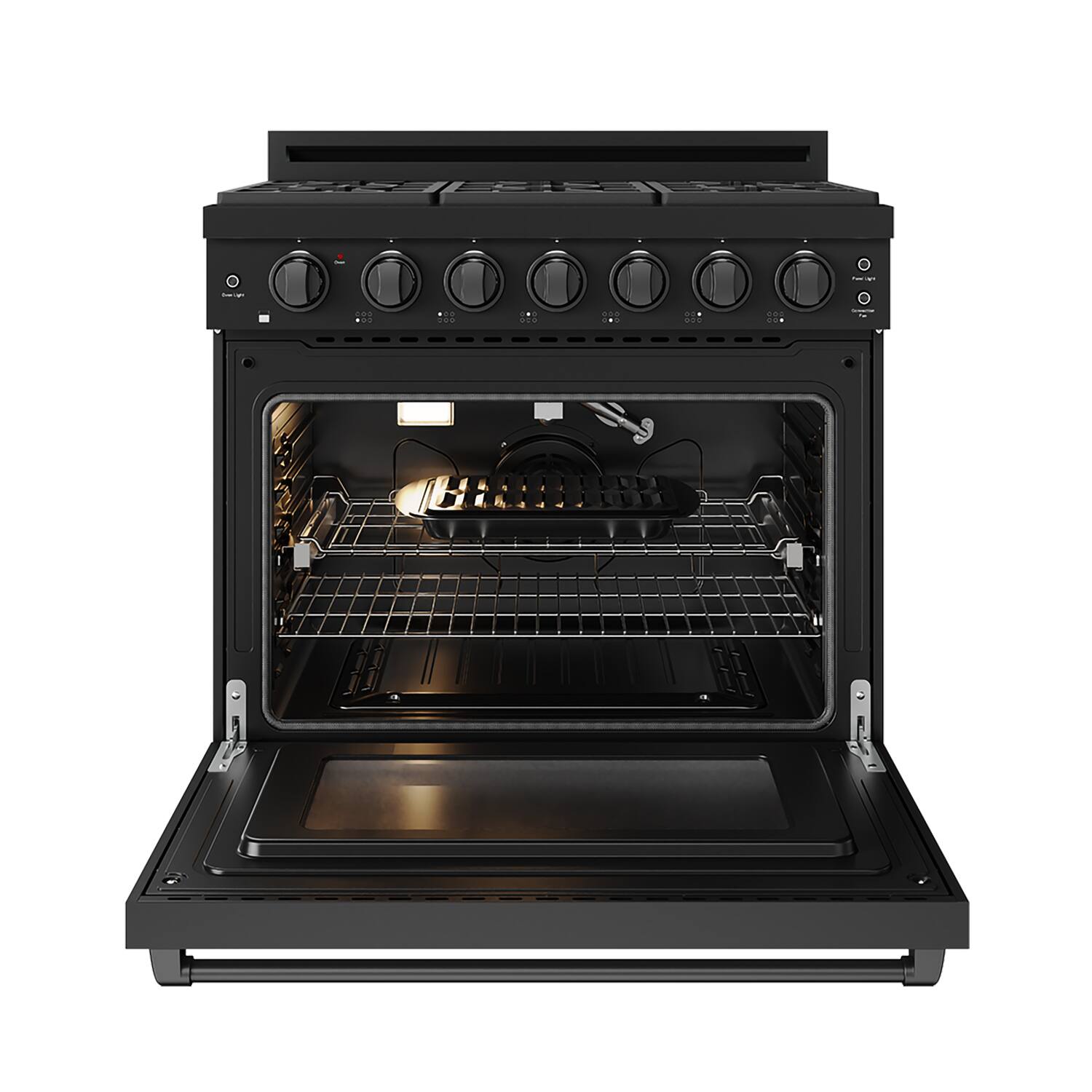 Alt View 1. Thor Kitchen - Gordon Ramsay Series by Thor Kitchen 6.0 Cu. Ft Freestanding Gas Range - Black.