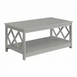FurniFact - Particle Board Coffee Table with Contemporary Design and Durable Finish - Gray