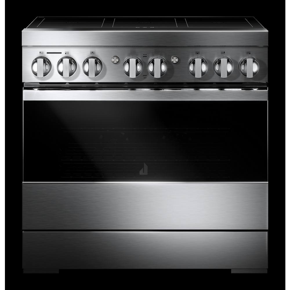 Alt View 2. JennAir - NOIR 5.1 Cu. Ft. Freestanding Electric Induction Range - Stainless Steel.