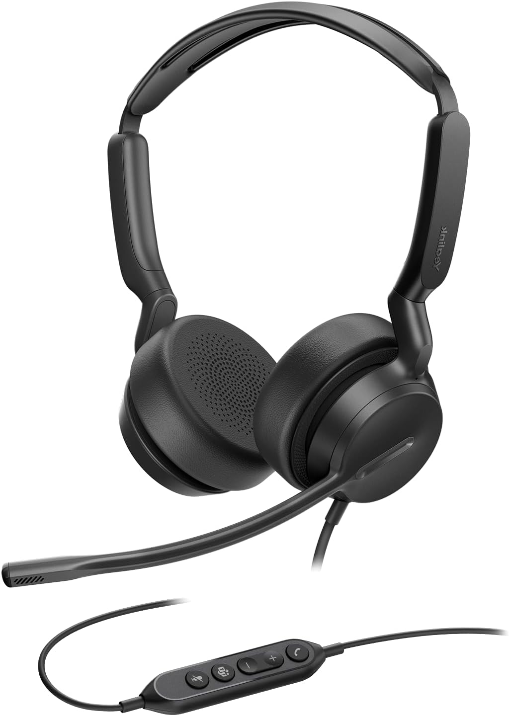 Yealink - UH42 USB-A Headset with Microphone for PC Computer, Wired Headset Teams Certified, Noise Cancelling Mic