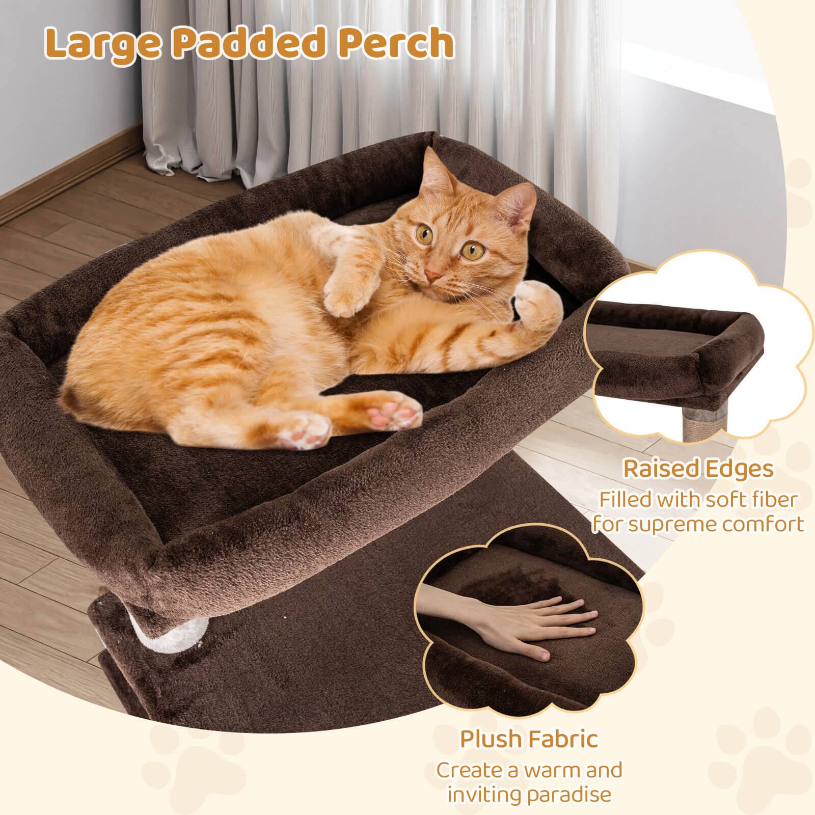 Large Padded Perch

Raised Edges
Filled with soft fiber for supreme comfort

Plush Fabric
Create a warm and inviting paradise