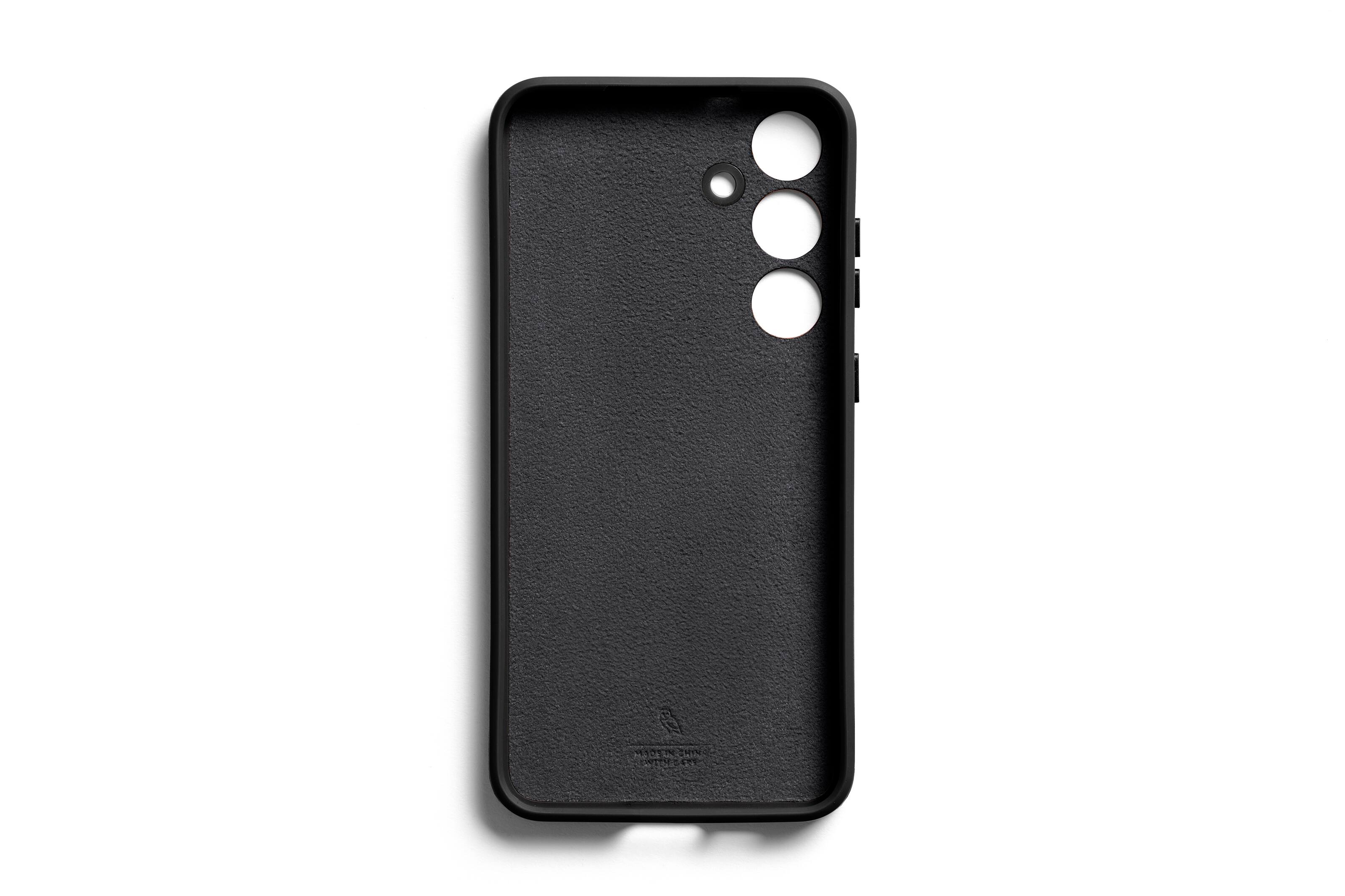 Angle. Bellroy - Galaxy S24 Plus Leather Phone Case - Black.