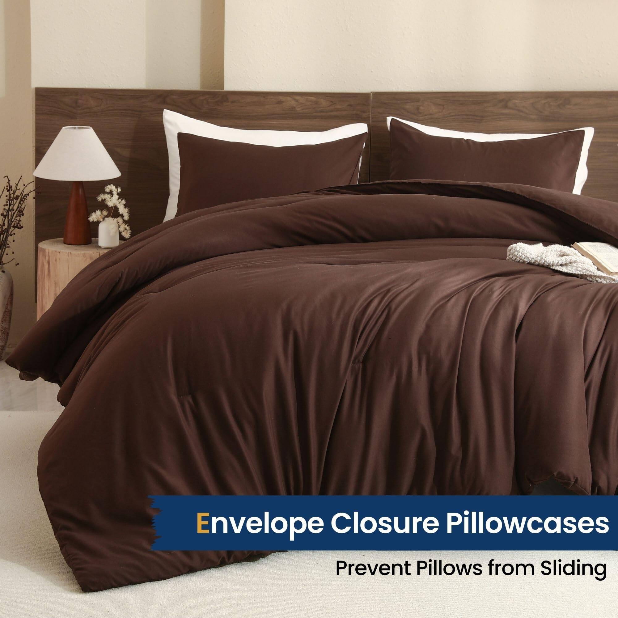 Envelope Closure Pillowcases  
Prevent Pillows from Sliding