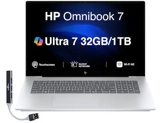 HP Omnibook 7 Ultra 7 32GB/1TB Touchscreen A BACKLIT KEYBOARD Wi-Fi 6E