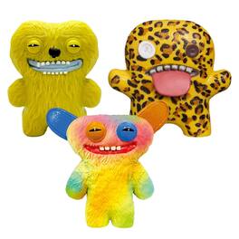 ZURU - Fuggler 2.5 Inch Figure 3-Pack | Dark Green, Orange, Leopard Print - Multi-Colored