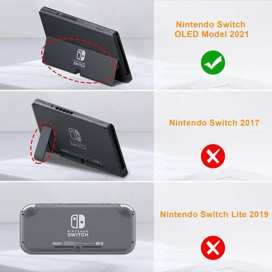 Kitcheniva Flip Case For Nintendo Switch OLED Model 2021 Slim ...