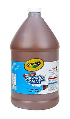 Crayola Washable Paint  
Brown  
124 oz (3.7 L)