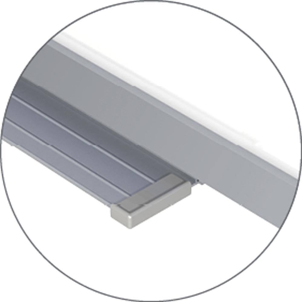 Back. Ghent - Ghent 2"x2" Grid Magnetic Whiteboard, 2’H x 3’W.